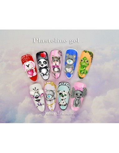 plastiline nail art