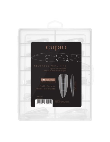 Cupio Reusable Nails Tips 120 pcs - Classic Oval